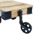 Mesa de centro con ruedas madera de mango