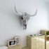 Cráneo de toro decorativo de pared aluminio