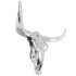 Cráneo de toro decorativo de pared aluminio