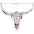 Cráneo de toro decorativo de pared aluminio
