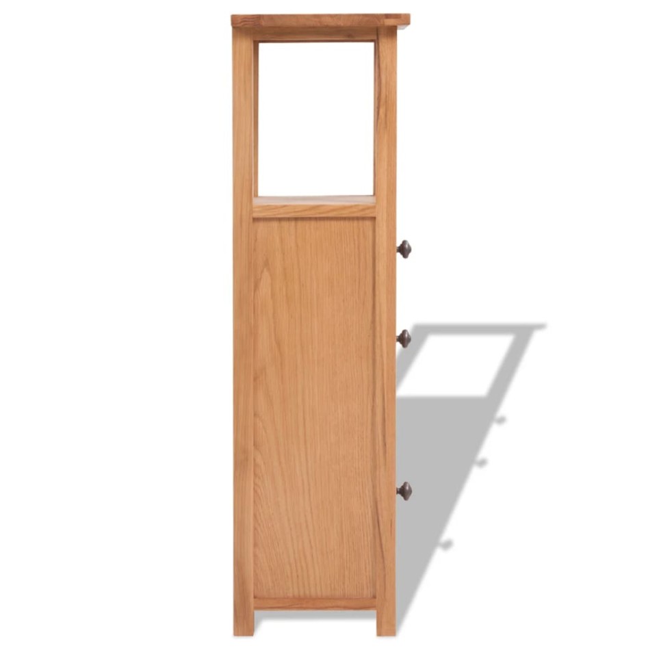 Mueble de esquina de madera de roble maciza 26x26x94