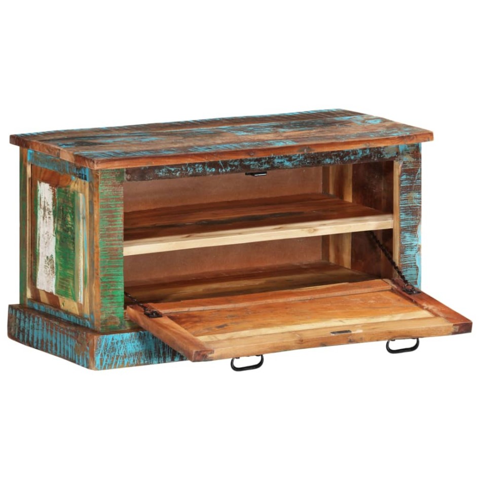 Banco zapatero de madera maciza