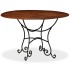 Mesa de comedor madera maciza de acacia acabado miel 120x76