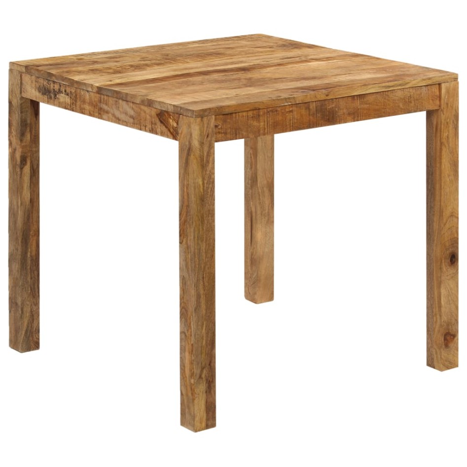 Mesa de comedor de madera maciza de mango 82x80x76