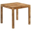 Mesa de comedor de madera maciza de mango 82x80x76 cm