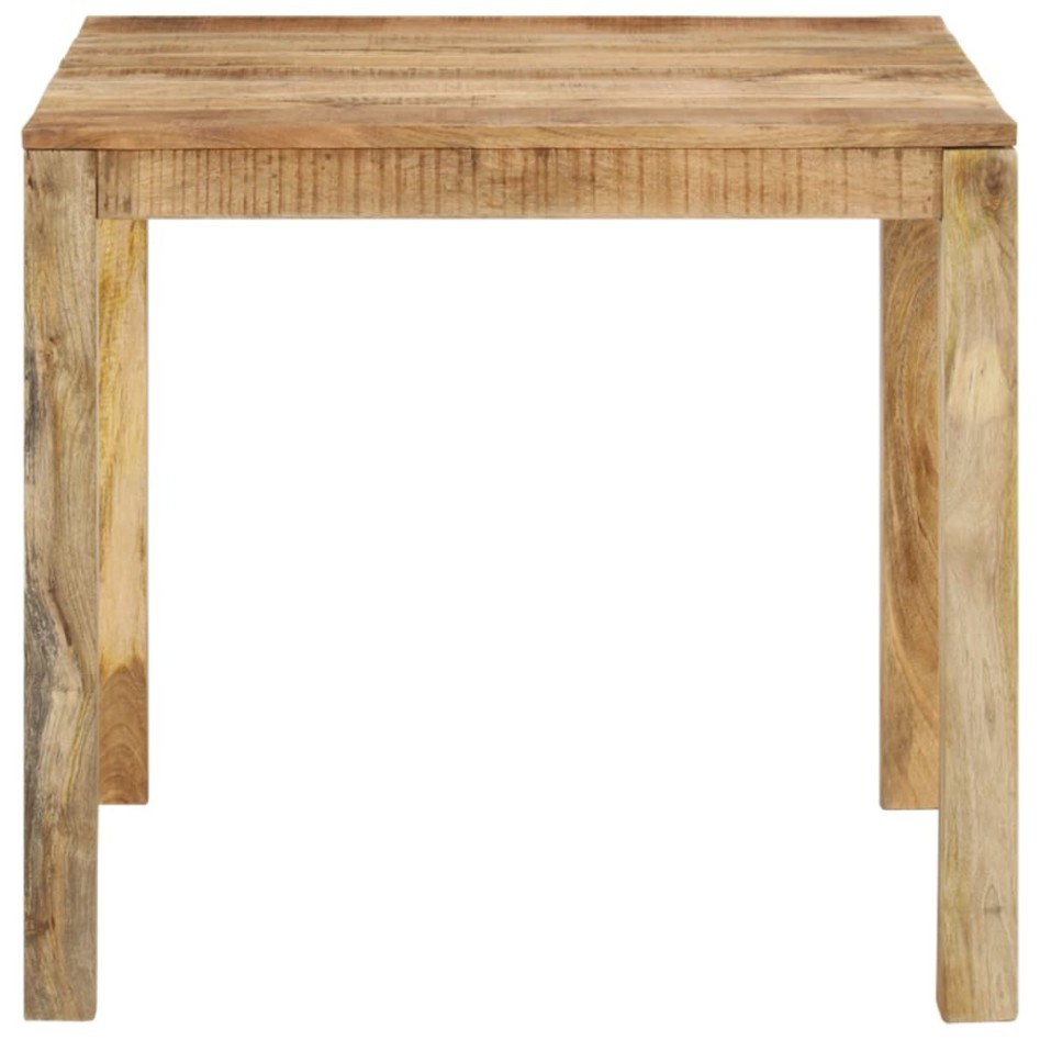 Mesa de comedor de madera maciza de mango 82x80x76