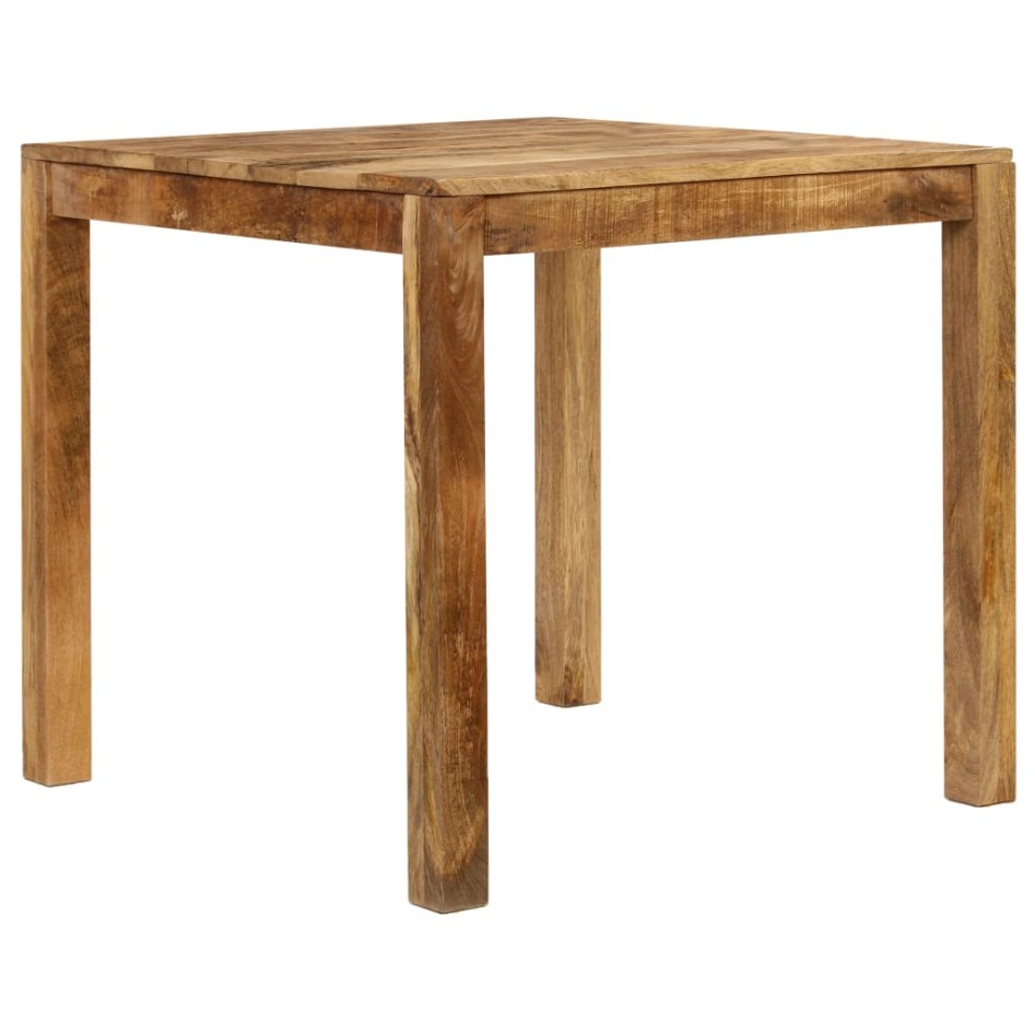 Mesa de comedor de madera maciza de mango 82x80x76