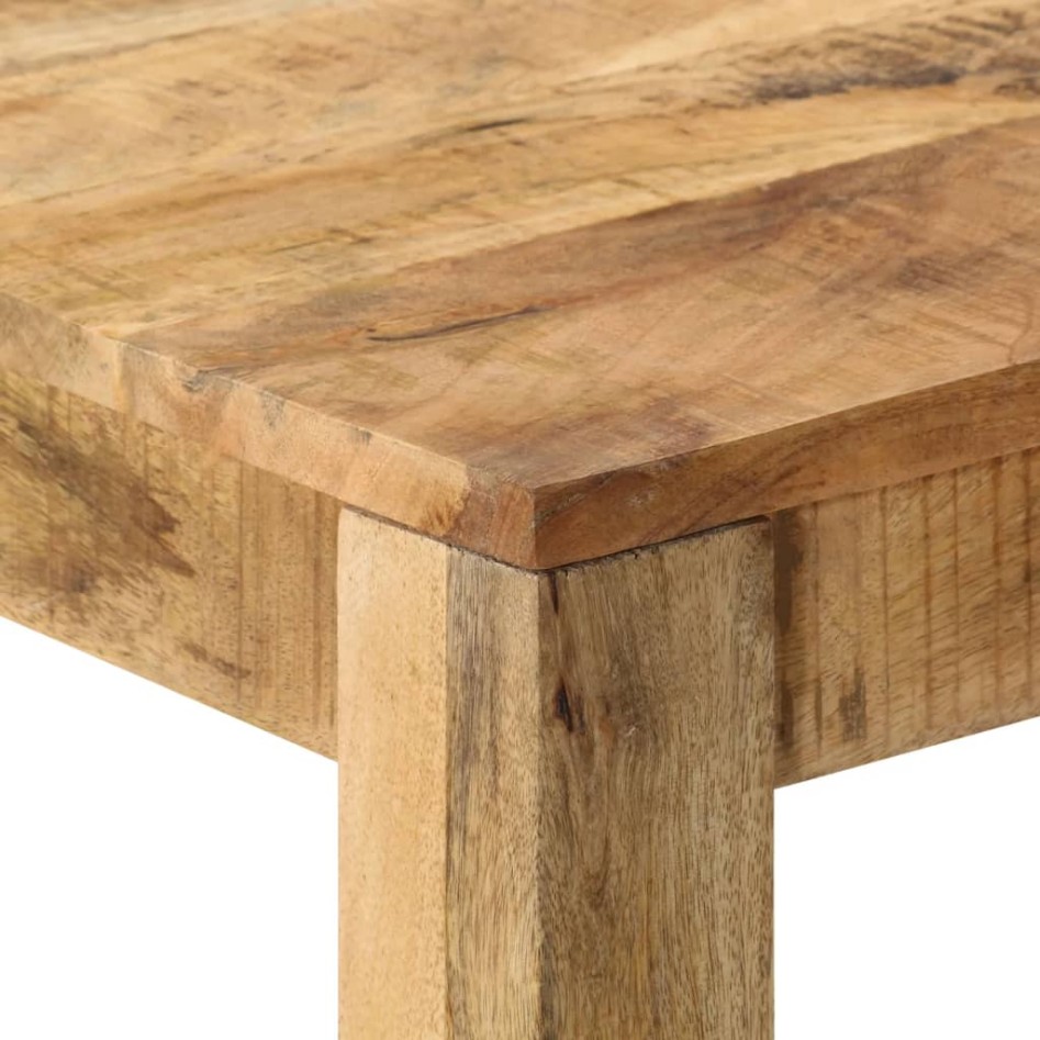 Mesa de comedor de madera maciza de mango 82x80x76