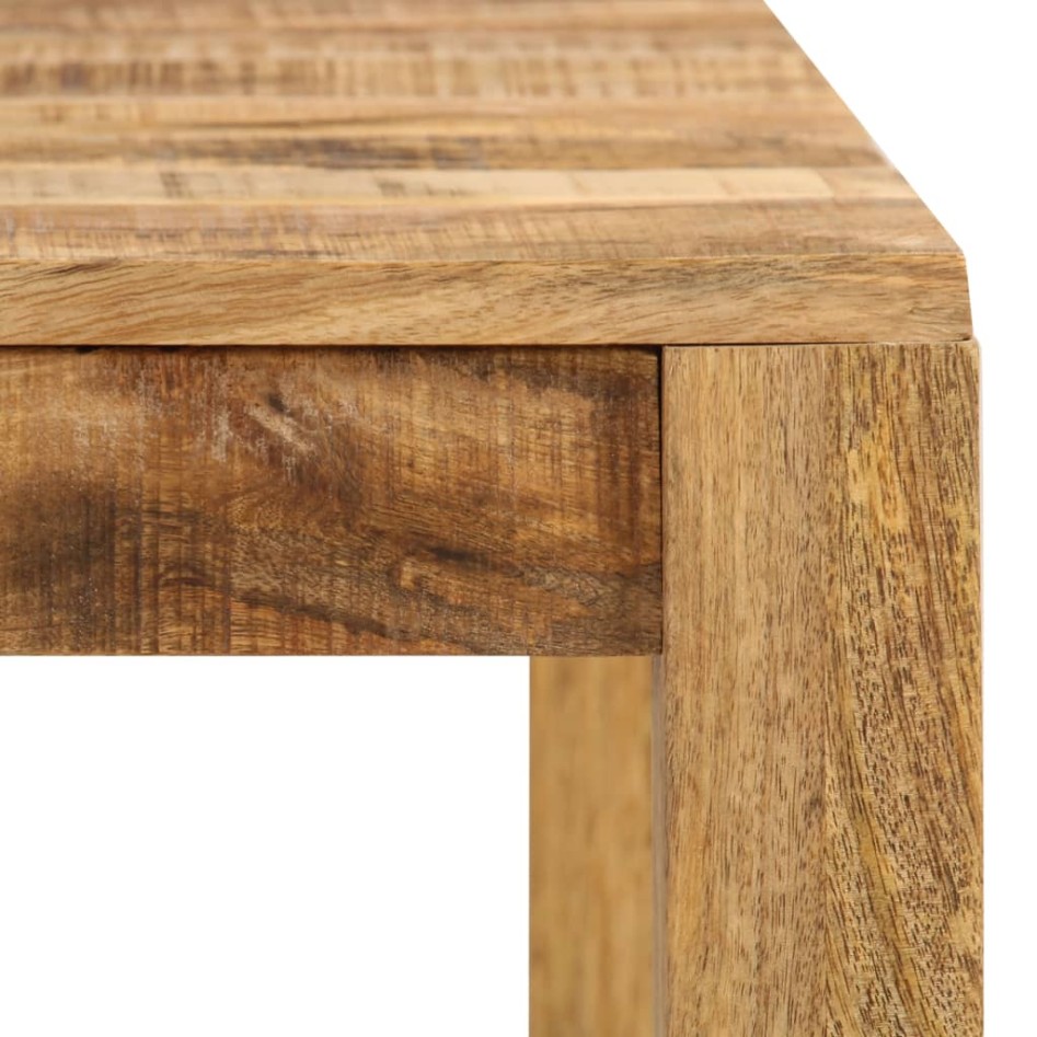 Mesa de comedor de madera maciza de mango 82x80x76