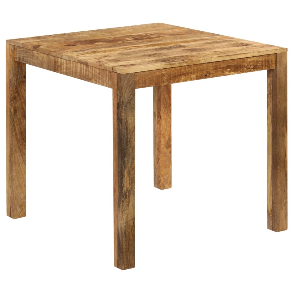 Mesa de comedor de madera maciza de mango 82x80x76