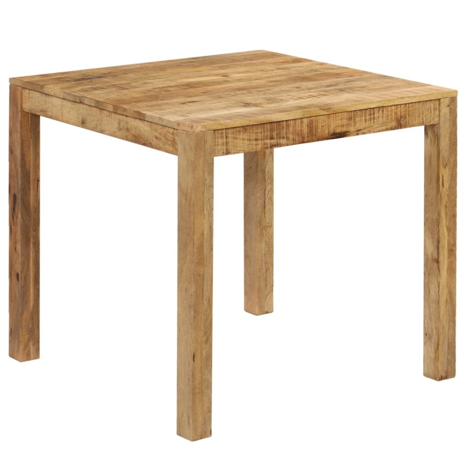 Mesa de comedor de madera maciza de mango 82x80x76