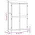 Cobertizo de jardín madera maciza de abeto 102x52x174,5