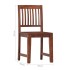 Sillas de comedor 2 unidades madera maciza de