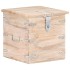 Baúl de madera maciza de acacia 40x40x40