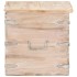 Baúl de madera maciza de acacia 40x40x40