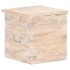 Baúl de madera maciza de acacia 40x40x40