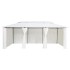 Cenador con cortinas 600x298x270 cm blanco