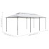 Cenador con cortinas 600x298x270 cm blanco