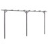 Pérgola de jardín de madera de pino impregnada 400x40x205