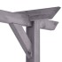 Pérgola de jardín de madera de pino impregnada 400x40x205