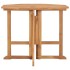Mesa de comedor plegable para jardín madera de teca 90x90x75