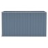 Cobertizo de jardín pared acero galvanizado gris 118x288x178
