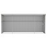 Cobertizo jardín pared acero galvanizado marrón 118x382x178