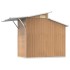 Cobertizo de jardín acero galvanizado marrón 270x130x208,5