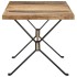 Mesa de comedor de madera de mango rugosa 160x80x76