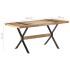 Mesa de comedor de madera de mango rugosa 160x80x76