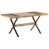 Mesa de comedor de madera de mango rugosa 160x80x76