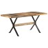 Mesa de comedor de madera de mango rugosa 160x80x76