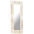 Espejo de madera maciza de mango blanco 110x50