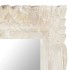 Espejo de madera maciza de mango blanco 110x50