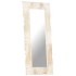 Espejo de madera maciza de mango blanco 110x50