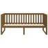 Sofá cama de madera maciza de pino marrón miel 90x190