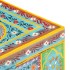 Caja almacenaje pintada a mano 50x40x40 cm madera mango