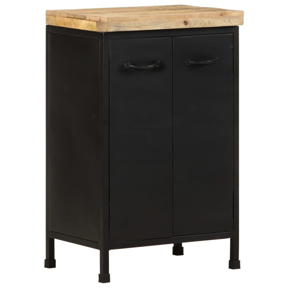 Aparador de madera de mango rugosa 47x35x76