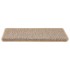 Alfombrilla autoadhesiva escalera sisal 15 uds beige 65x21x4