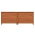 Baúl para cojines madera de abeto maciza marrón 150x50x56