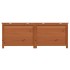 Baúl para cojines madera de abeto maciza marrón 150x50x56