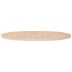 Superficie de mesa redonda madera de roble sin tratar Ø90x2,5cm