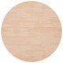 Superficie de mesa redonda madera de roble sin tratar