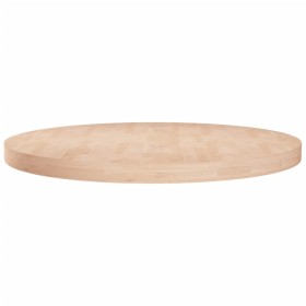 Superficie de mesa redonda madera de roble sin tratar Ø80x4