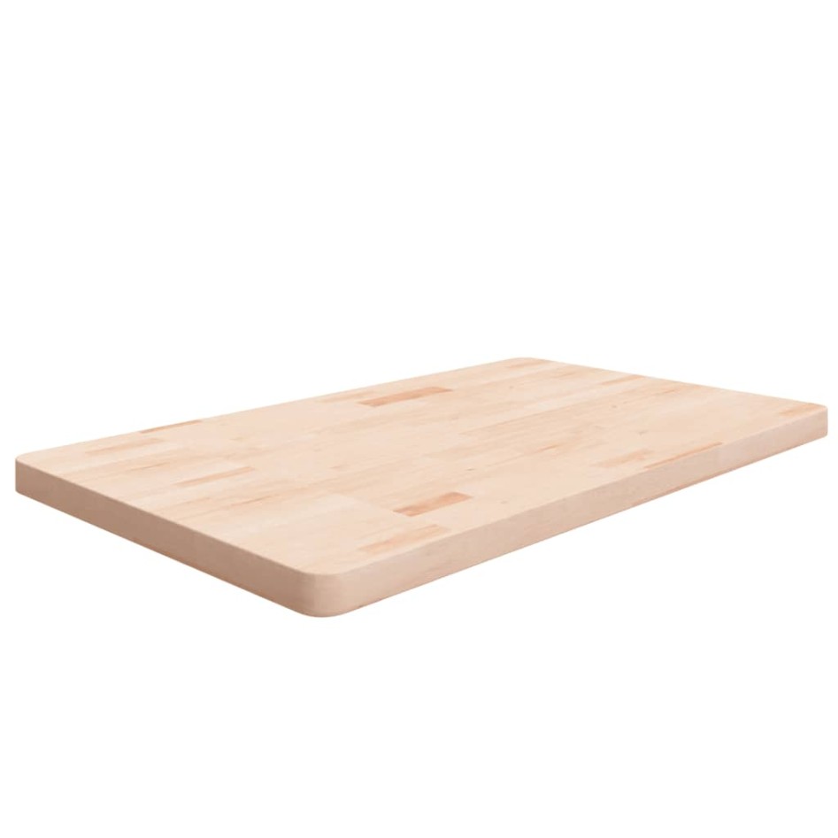 Encimera de baño madera maciza sin tratar 100x60x4