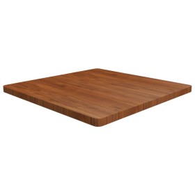 Tablero de mesa cuadrada madera roble marrón oscuro
