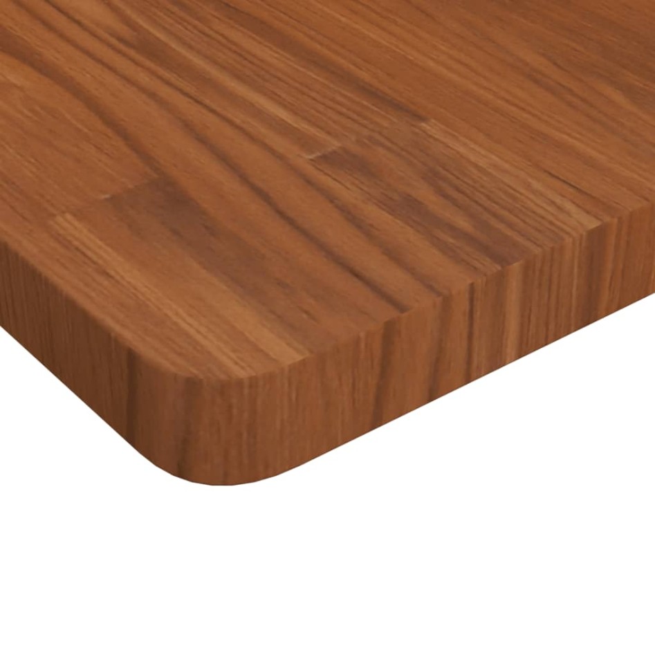 Tablero de mesa cuadrada madera roble marrón oscuro