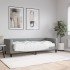 Sofá cama con colchón tela gris claro 80x200