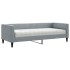 Sofá cama con colchón tela gris claro 80x200