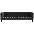 Sofá cama con colchón tela negro 80x200